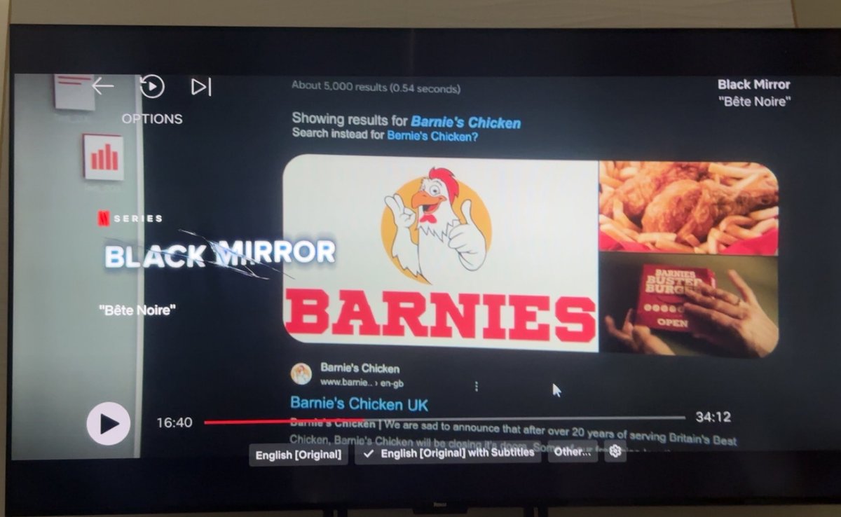 actualakio's tweet photo. So my friend and I were watching the new Black Mirror episode “Bête Noire” and we noticed that there was a stark difference between our episodes… even the viewers are getting gaslit at 16:40! #BlackMirrorS7 https://t.co/G2Ne1SuvJV