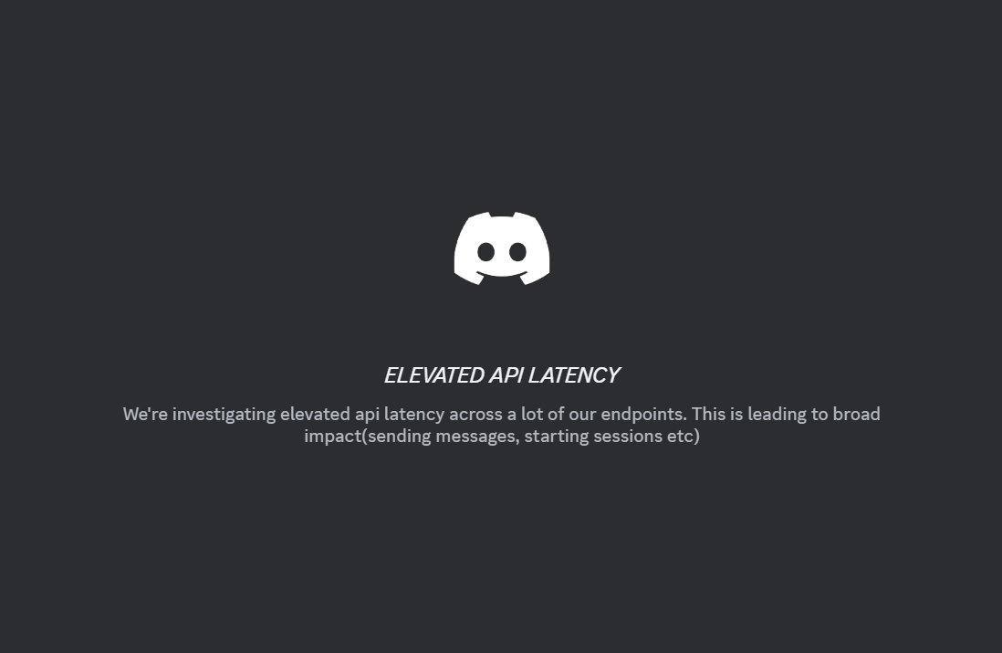 XHeadlinec's tweet photo. Discord API Outage Reported

Messaging platform Discord is currently experiencing an international API outage. The issue is not related to national-level internet disruptions or filtering.

#Discord #Outage #TechNews #APIError #BreakingTech https://t.co/lV4iURd5ml