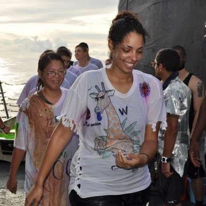 YokinaKat's tweet image. 23 year old Kat, crossing the equator. Haha. #ShellBack