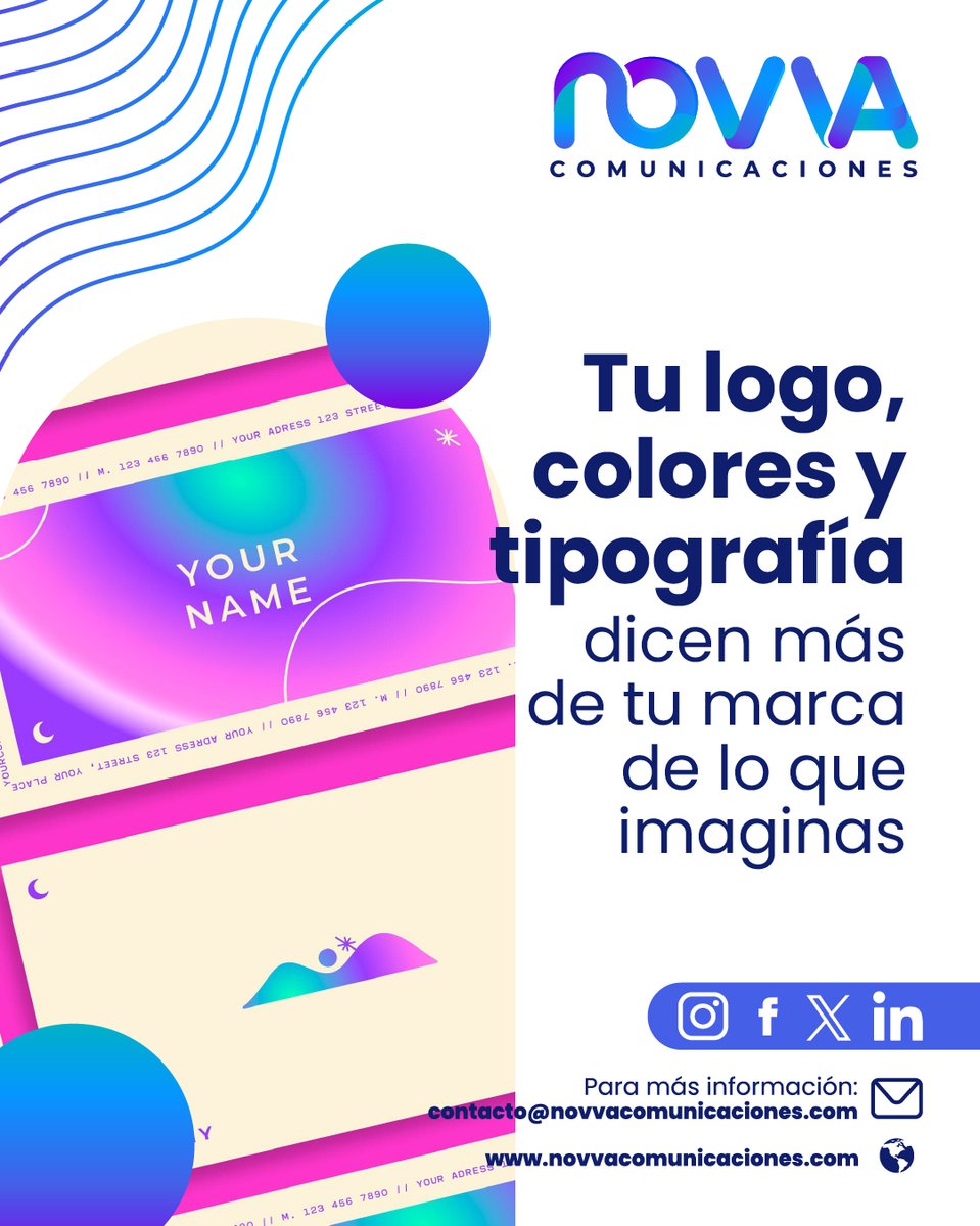 NovvaComm's tweet photo. La identidad visual no es solo estética, es cómo tu audiencia te percibe y recuerda.

🌟 ¿Tu marca comunica lo que realmente quieres?

📩 En NOVVA Comunicaciones, creamos identidades visuales memorables. Escríbenos.

#IdentidadVisual #Branding #DiseñoDeMarcas #NOVVAComunicaciones https://t.co/YeIqow0N5T