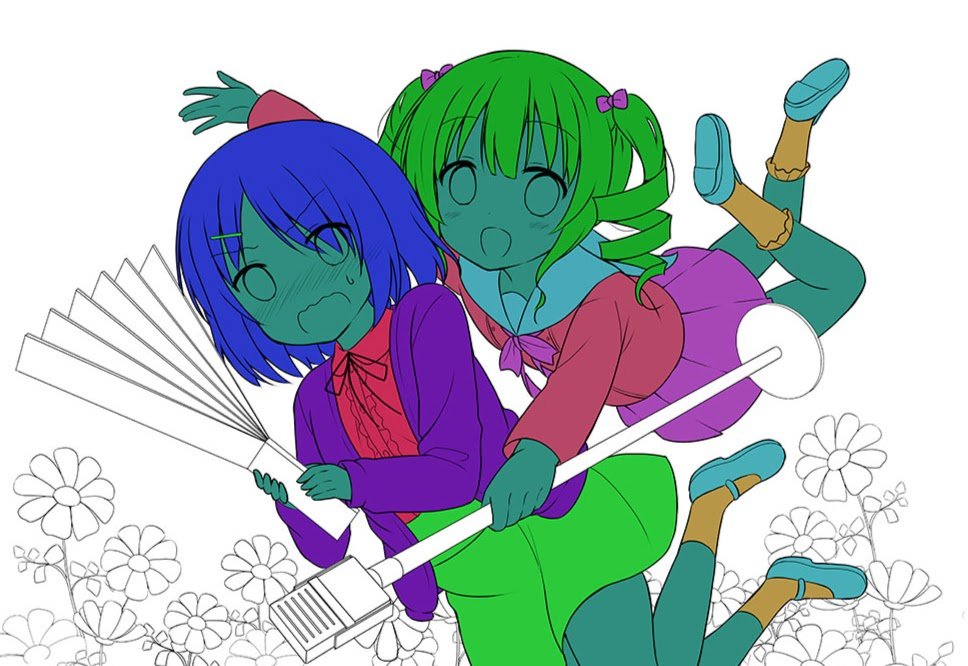 表紙はこんな感じで塗ってました
完成イラストは公式ポストを見てくださいね(⁠*⁠'⁠ω⁠`⁠*⁠) #絵描きさんと繋がりたい 