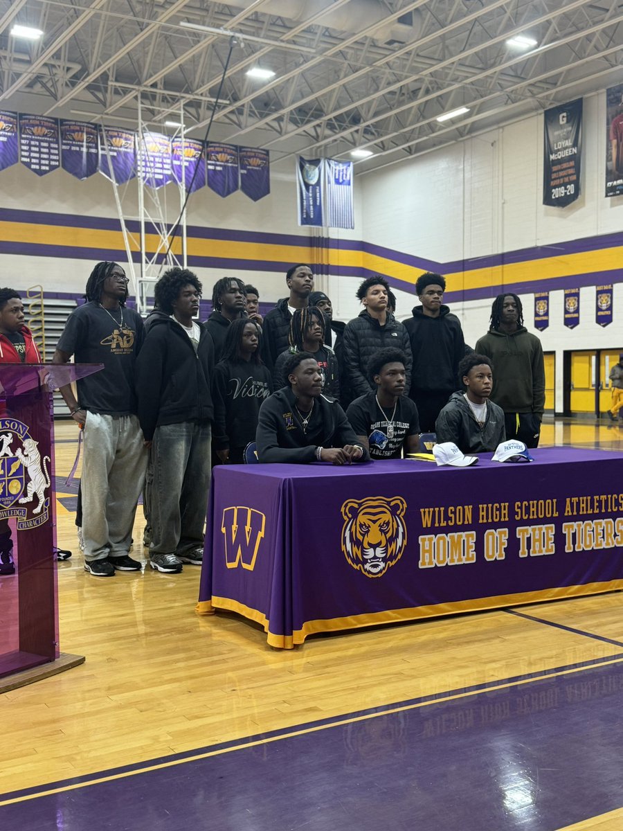 Wilson Tigers MBB (@_wilsonmbb) on Twitter photo Congratulations to Elijah Smith and his family on Signing Day!
Elijah is officially headed to Denmark Tech. Your hard work, dedication, and perseverance have paid off, and we couldn’t be more proud. <a href="/tigers_wilson/">Wilson Tigers Athletics</a> <a href="/DTC_MBB/">Denmark Tech Men's Basketball</a>
#SigningDay #NextChapter #WilsonTigers #DenmarkTech Congratulations to Elijah Smith and his family on Signing Day!
Elijah is officially headed to Denmark Tech. Your hard work, dedication, and perseverance have paid off, and we couldn’t be more proud. <a href="/tigers_wilson/">Wilson Tigers Athletics</a> <a href="/DTC_MBB/">Denmark Tech Men's Basketball</a>
#SigningDay #NextChapter #WilsonTigers #DenmarkTech