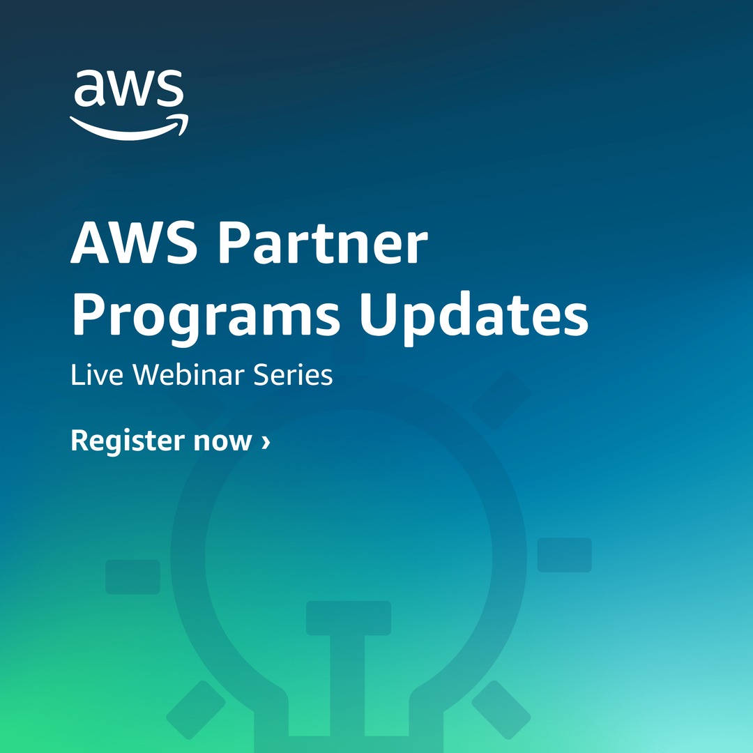 Join #AWS APJ Partner Program experts for our quarterly virtual webinar! 👋🏆👉 go.aws/42vsZ4d

Learn about:

💥 How to accelerate Greenfield &amp; SMB best practices
💥 AWS Marketplace List &amp; Sell Program
💥 Public Sector Partner Programs for growth &amp; development.
