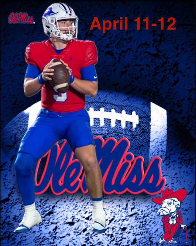 rees_wise's tweet image. Excited to back in Oxford @OleMissFB this Friday and Saturday. #HottyToddy #SIP @Westlake_Nation @CoachTSalazar @CoachRosch @dctf @GPowersScout