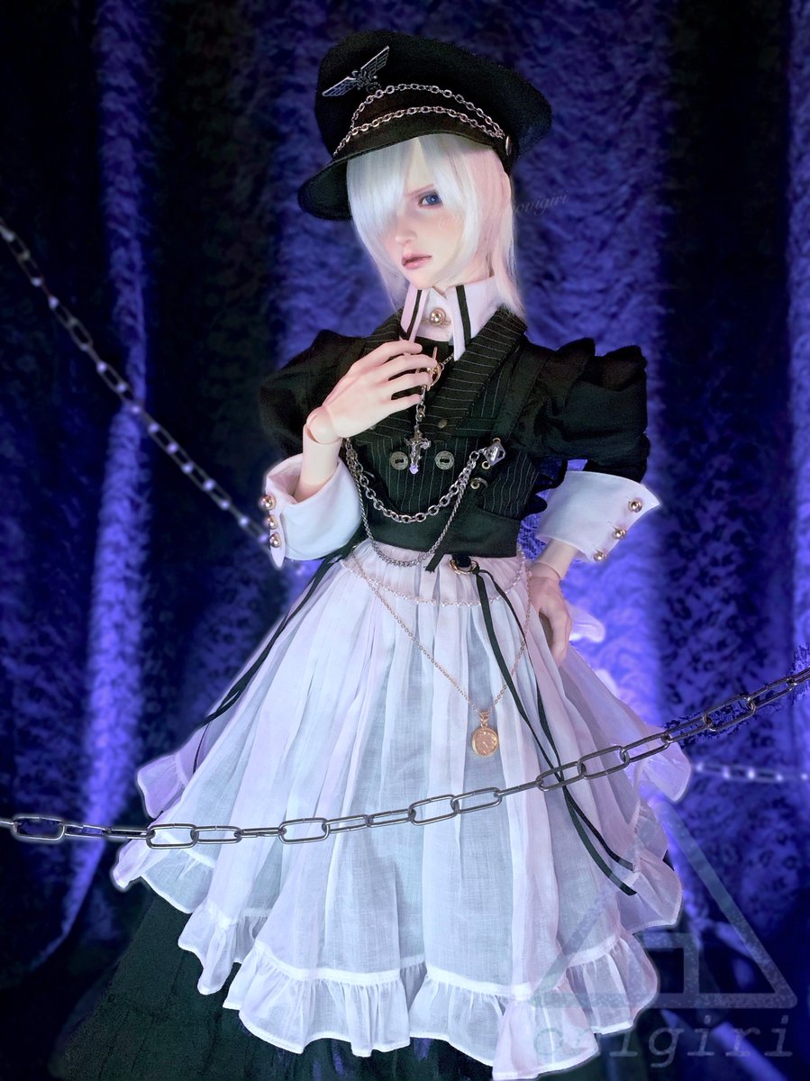 hitokutionigiri's tweet image. おはようございます☀️

SEZZさん、やっぱりスカートがいいと思って着替えてもらったけど、今までで1番かっこいいかも！！
ミリロリ風のメイドさん🍴
#おはドル
#iosdoll