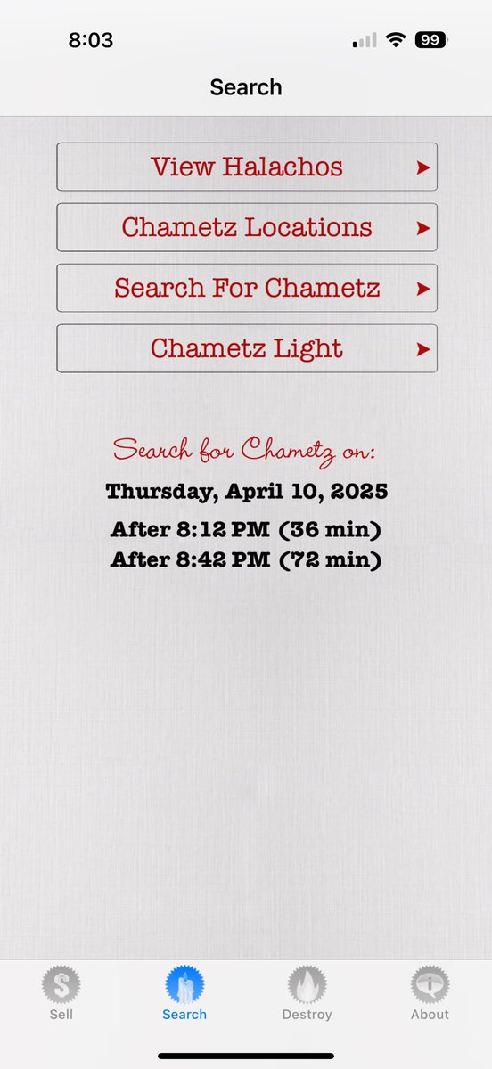 iSiddur's tweet photo. Bedikats Chametz tonight - get the free app https://t.co/nisBdPgiKh https://t.co/U1xczjzFHd