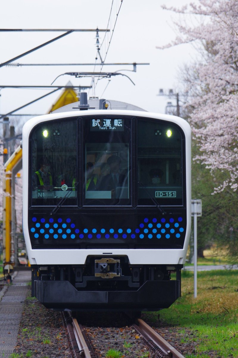 EN-1208 年始発送1/9～ 専用 E131系800番台 N1編成（仙石線向け）新津出場試運転 およそ80年ぶりの