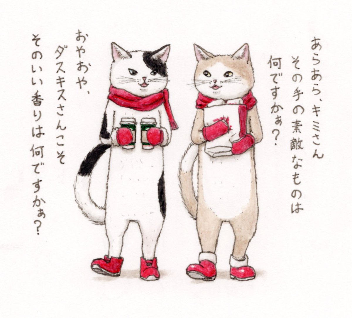 #あなたの描く四季が見たい  
🌸☀️🍂❄️😸😽😼🐾 