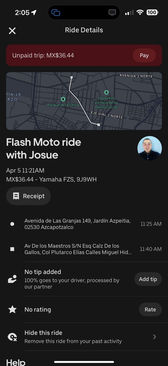 LeeTelly's tweet photo. So check this out everyone, I ordered an uber flash to send $180 USD that was for my friend in need and the driver took my package and halfway through the trip he completed it. He did not bother to call me or my friend or send us a message. I reported the account and @Uber https://t.co/3dMX33wwPw