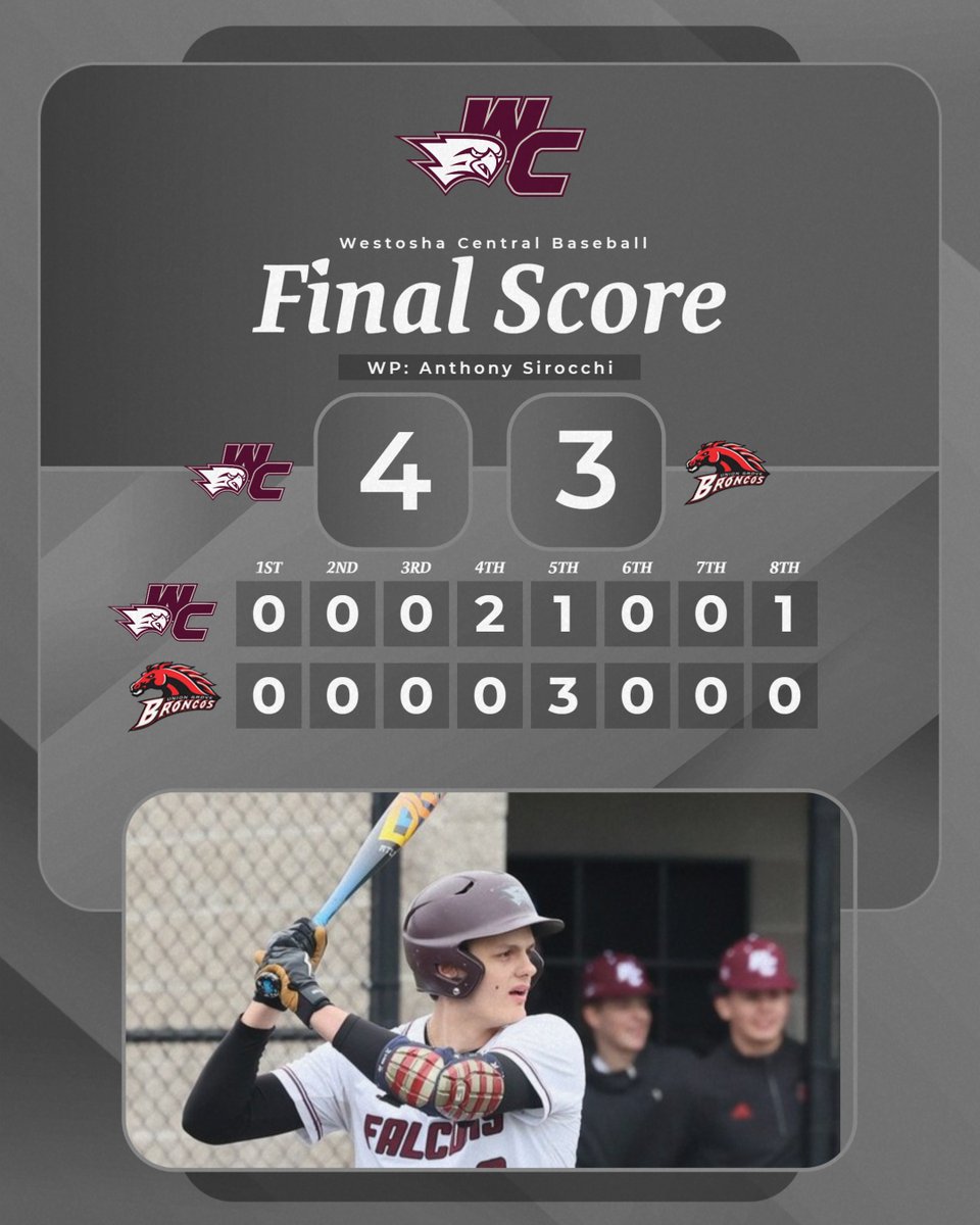 Westosha Central Baseball (@wc_falconsbb) on Twitter photo 
