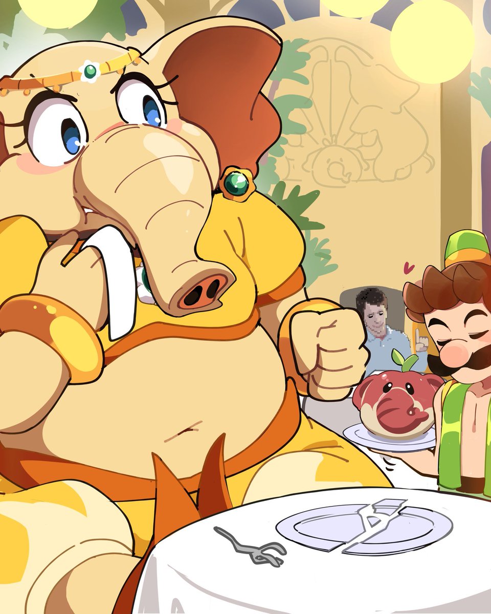 I loved the original, but she wasn't an elephant, so I commissioned the same artist to turn her into an elephant!