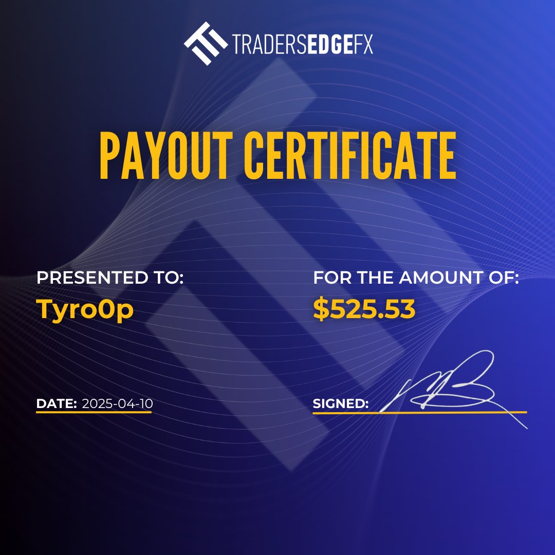 TradersEdgeFX1's tweet image. 💸 Payout Day! 💸
Shoutout to our traders FTG-Global and Tyro0p for locking in those profits!
✅ FTG-Global: $646.37
✅ Tyro0p: $525.53
✅ Veronica K: $490.70

At TradersEdgeFX, we reward skill, discipline, and consistency. Keep grinding, the next payout could have your name on…