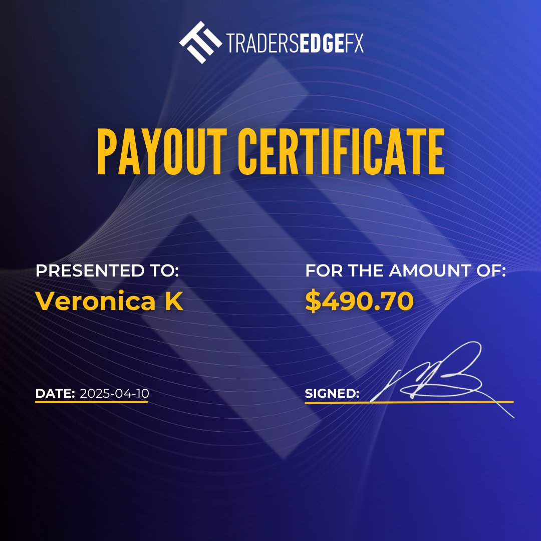 TradersEdgeFX1's tweet image. 💸 Payout Day! 💸
Shoutout to our traders FTG-Global and Tyro0p for locking in those profits!
✅ FTG-Global: $646.37
✅ Tyro0p: $525.53
✅ Veronica K: $490.70

At TradersEdgeFX, we reward skill, discipline, and consistency. Keep grinding, the next payout could have your name on…