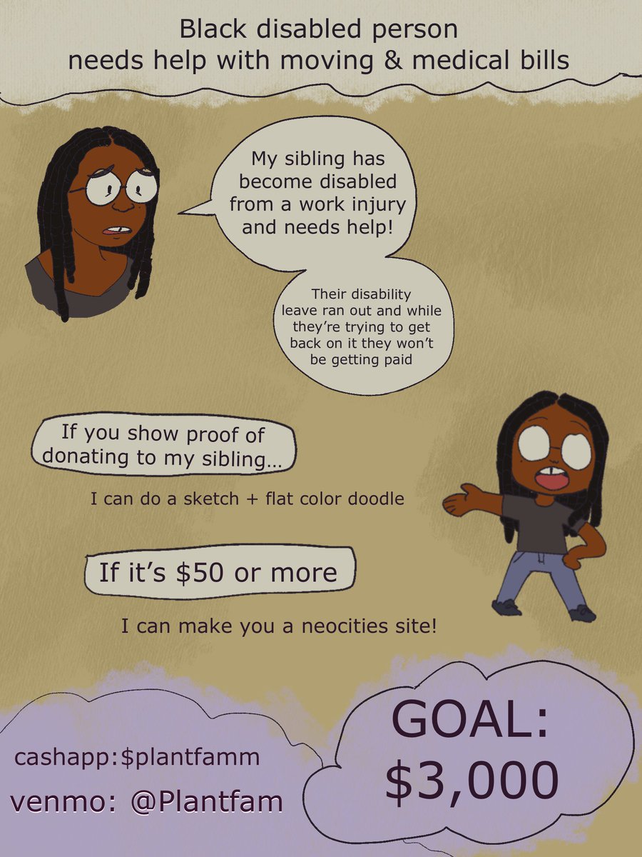 [RTs appreciated ❤️]

Temporarily unlocking and coming on here to help raise money for my lil sibling!!

They're running really low on funds and no doctor has figured out what's wrong (we think it's RA)

Anything helps and I'm offering arr/webdev work for donating!!