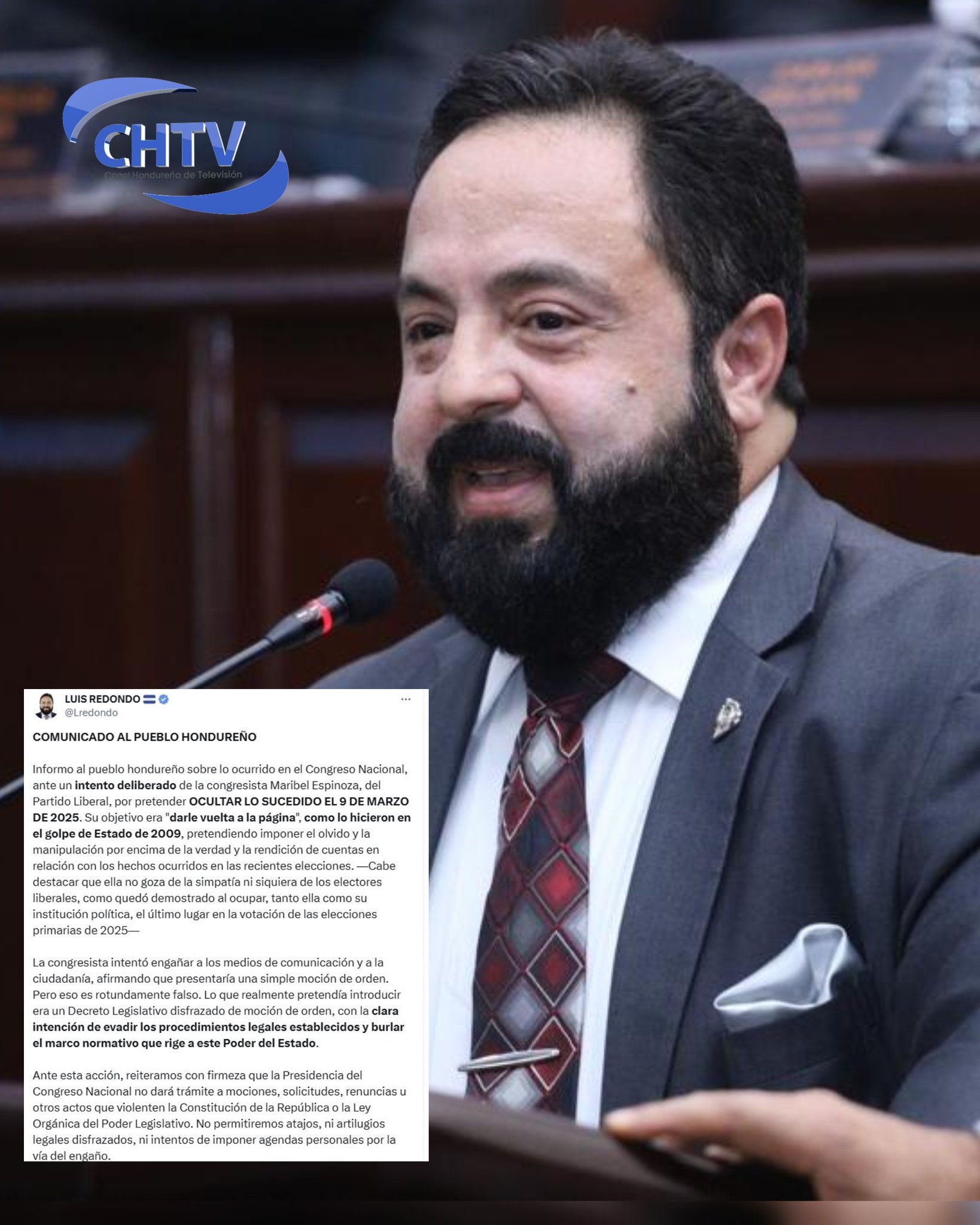 https://x.com/Lredondo/status/1910445091535413298?ref_src=twsrc%5Etfw%7Ctwcamp%5Etweetembed%7Ctwterm%5E1910445091535413298%7Ctwgr%5E548b3ade8eb0d6b31eab6c3c9d2fd0459ae7e315%7Ctwcon%5Es1_&ref_url=https%3A%2F%2Fwww.elheraldo.hn%2Fhonduras%2Fmaribel-espinoza-dice-noe-pino-presento-documento-ella-no-entrego-GA25343555