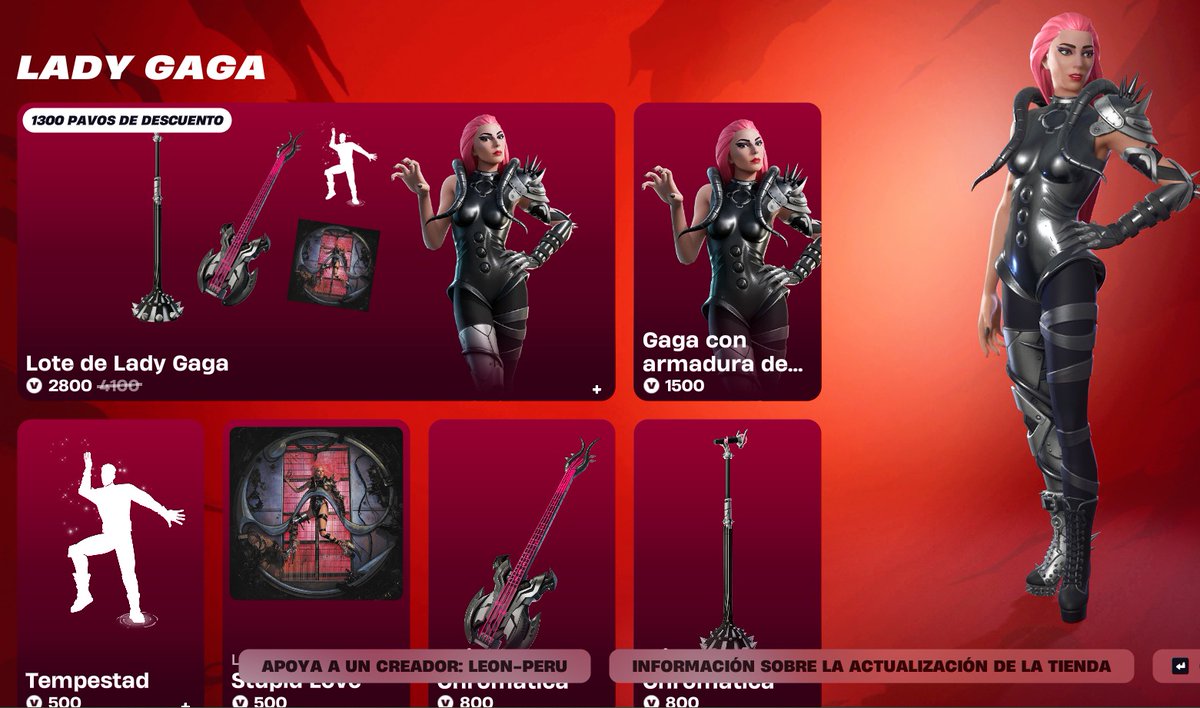 LeonPeruStore's tweet image. ⭐𝐅𝐎𝐑𝐓𝐍𝐈𝐓𝐄 𝐒𝐊𝐈𝐍 𝐕𝐈𝐀 𝐑𝐄𝐆𝐀𝐋𝐎 𝐒/ 𝟏.𝟓𝟎 Tienda 10/04‼️Los regalos de skin, mochilas, picos y otros que están en la tienda de FORTNITE. Yo te los envió vía regalo a tu cuenta a cambio del costo de regalo :) solo dame privado.