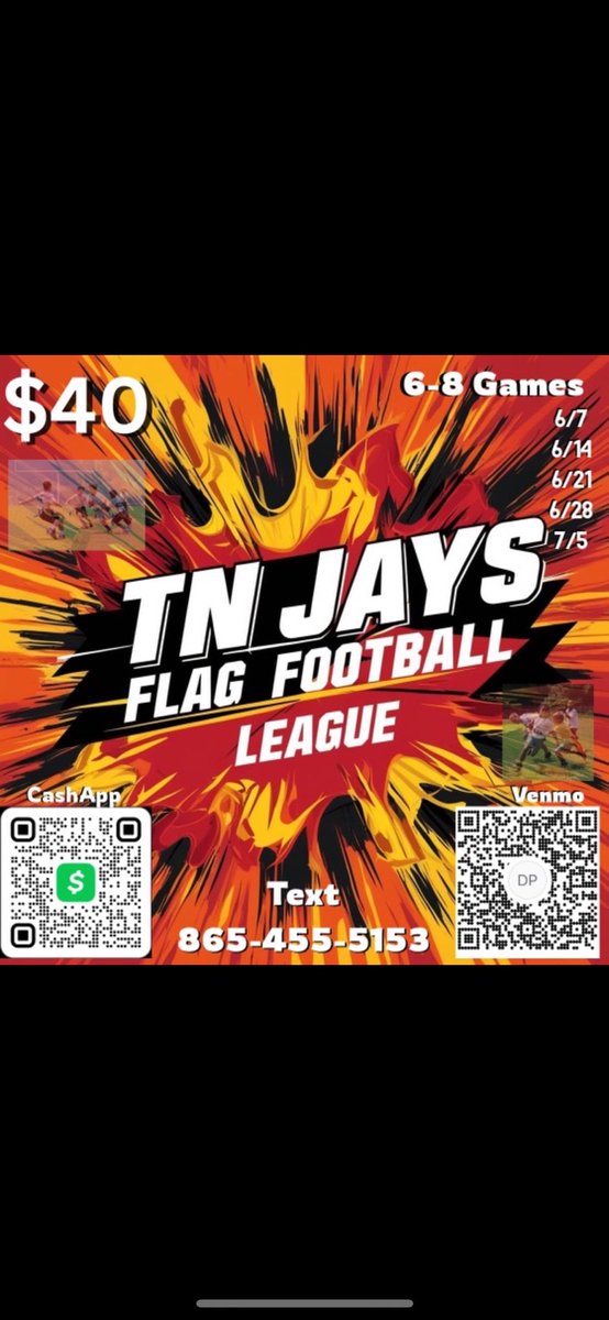 Go support and sign up for a fun 7v7 league taking place right down the road