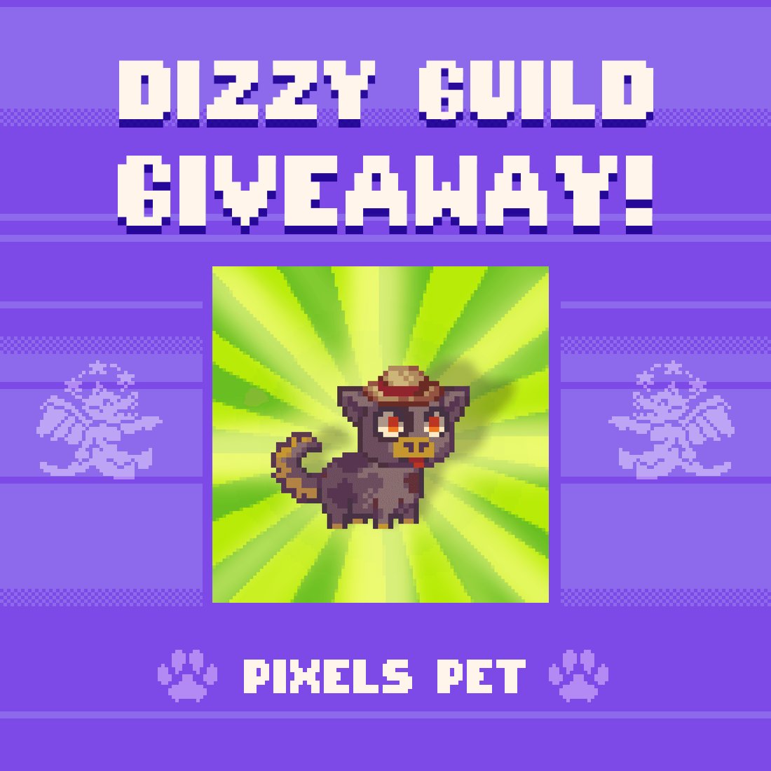 🎉 Congrats to <a href="/XxXOverdoseXxXX/">Overdose</a> for winning the Dizzy Guild exclusive Pixels Pet giveaway🐾

A big dizzy thank you for all you've contributed to the guild &amp; to <a href="/Apax_pixels/">Apax</a> for providing this epic prize! 

The Dizzy Guild is always open to new players—come get dizzy with us💫