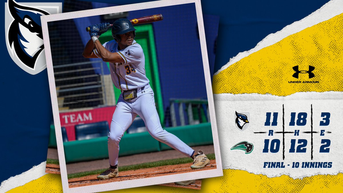 USJ_BlueJays's tweet photo. BLUE JAYS WIN A THRILLER IN DUDLEY! 🥳

The @USJCT ⚾️ team pulled out a back-and-forth non-conference victory over the @ncbison on the road Thursday afternoon in extra innings!

BOX SCORE ➡️ https://t.co/0aVR1kMWAc

#D3baseball | #FearTheFlock | #GoBlueJays🔵🐦 https://t.co/l3juYRCfJa