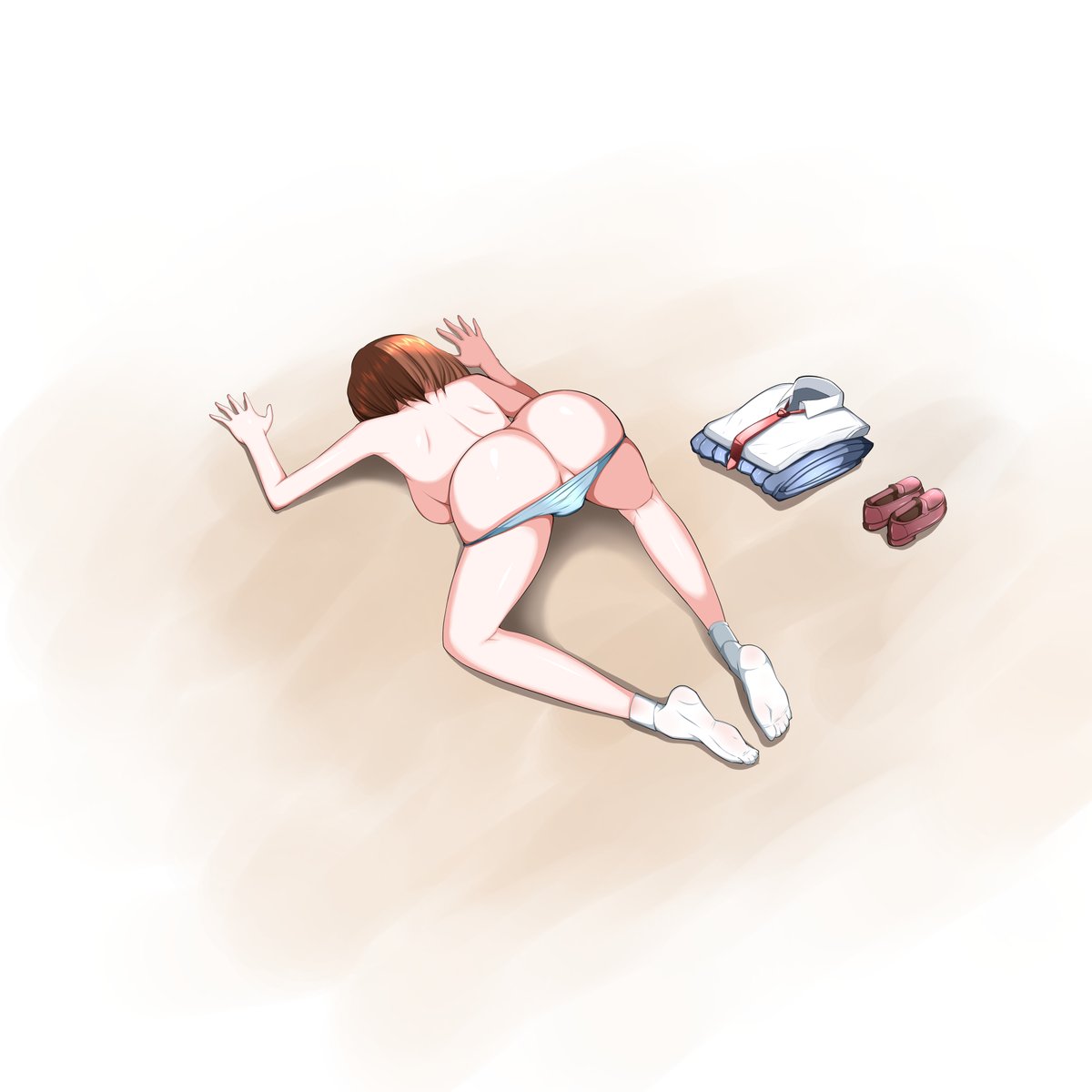 #膝をついた画像を晒すとフォローやRTが来るらしい 