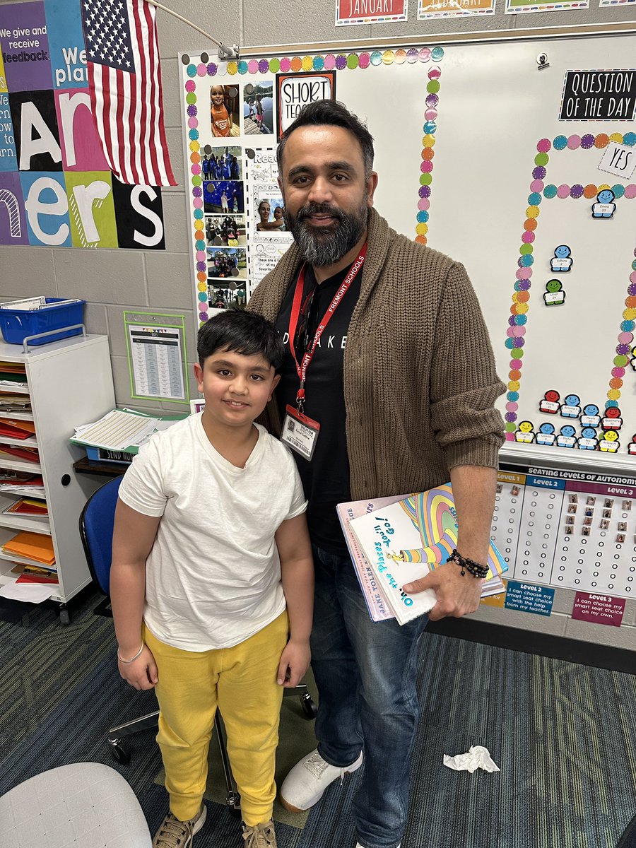 Kabirs dad was our mystery reader today! 📚 <a href="/FSD79/">Fremont District 79</a>