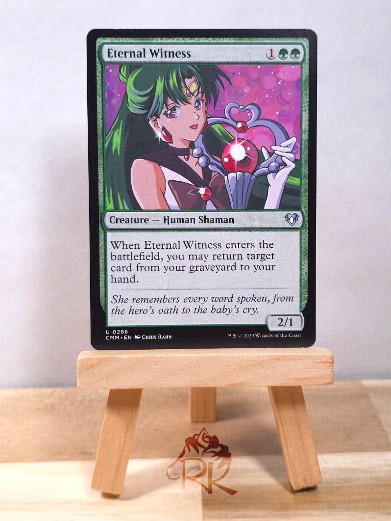 **3 Day eBay Auction - Ending 4/13 at 8 pm EST**
Sailor Pluto - Eternal Witness - Hand Painted MTG alter on a near mint Eternal Witness from Commander Masters with acrylic paints. Fan artwork is based on artwork from Sailor Moon.
ebay.com/itm/4057485415…