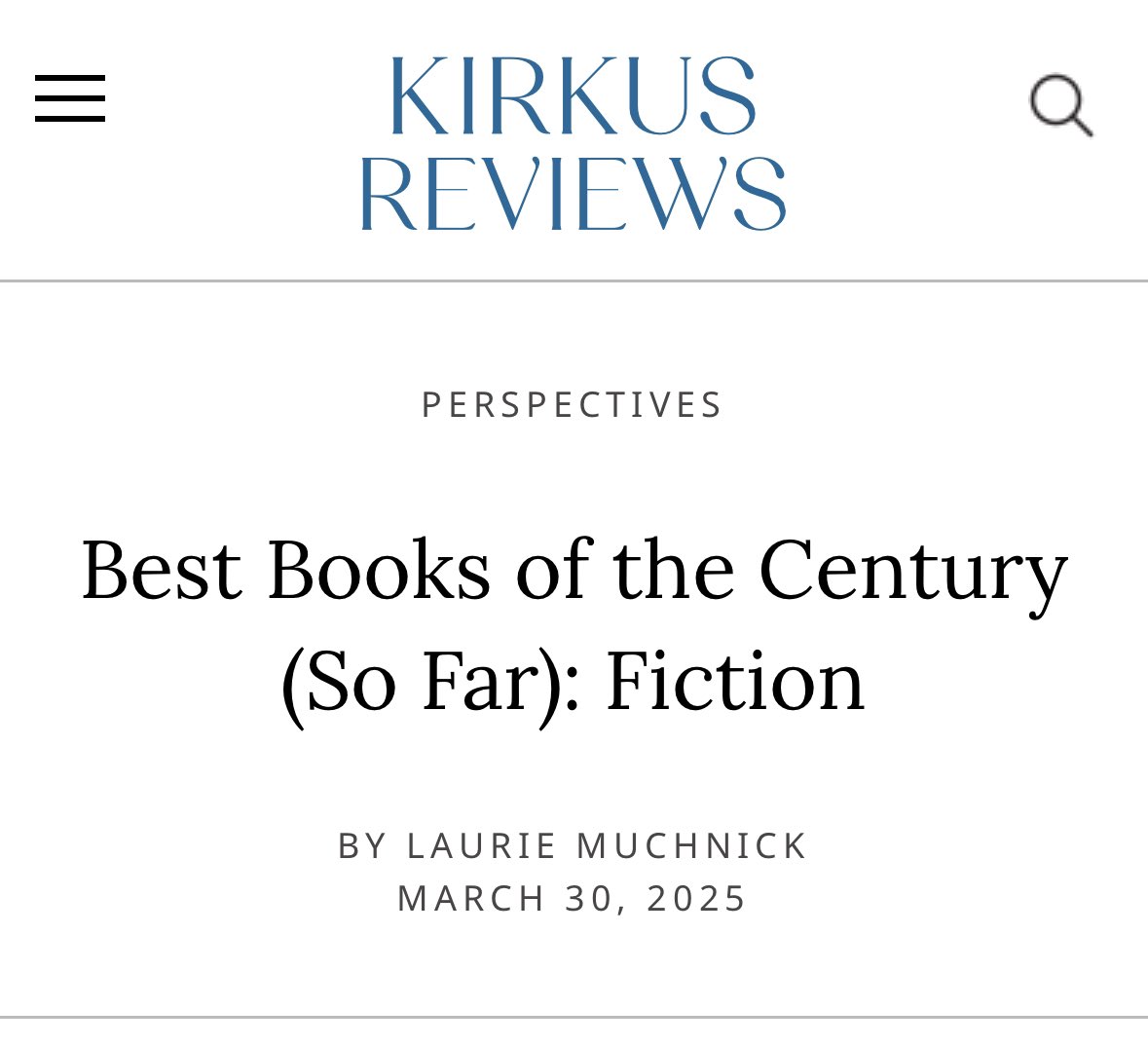 Gingerhazing's tweet photo. Missed this coming out, but Kirkus has named NIMONA one of the best books of the century (so far)! https://t.co/kFUaJh1INX