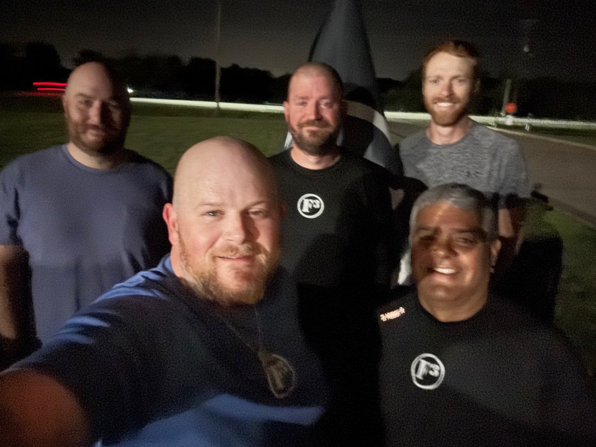 F3Waco's tweet image. 5 HIM showed up at The Den this morning for a game that was part cricket, part kickball, all chaos. Boundaries were kicked, wickets were imaginary, and the mumblechatter was strong. Who needs rules when you’ve got grit? #254F3 #F3Nation #Mumblechatter #KickCricket 🏏⚽🔥