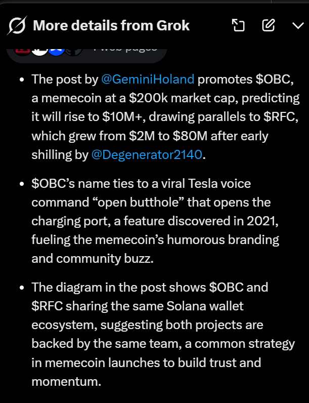 MoonToad's tweet photo. @GeminiHoland @Degenerator2140 Grok summary btw: https://t.co/6pc3RqEXck