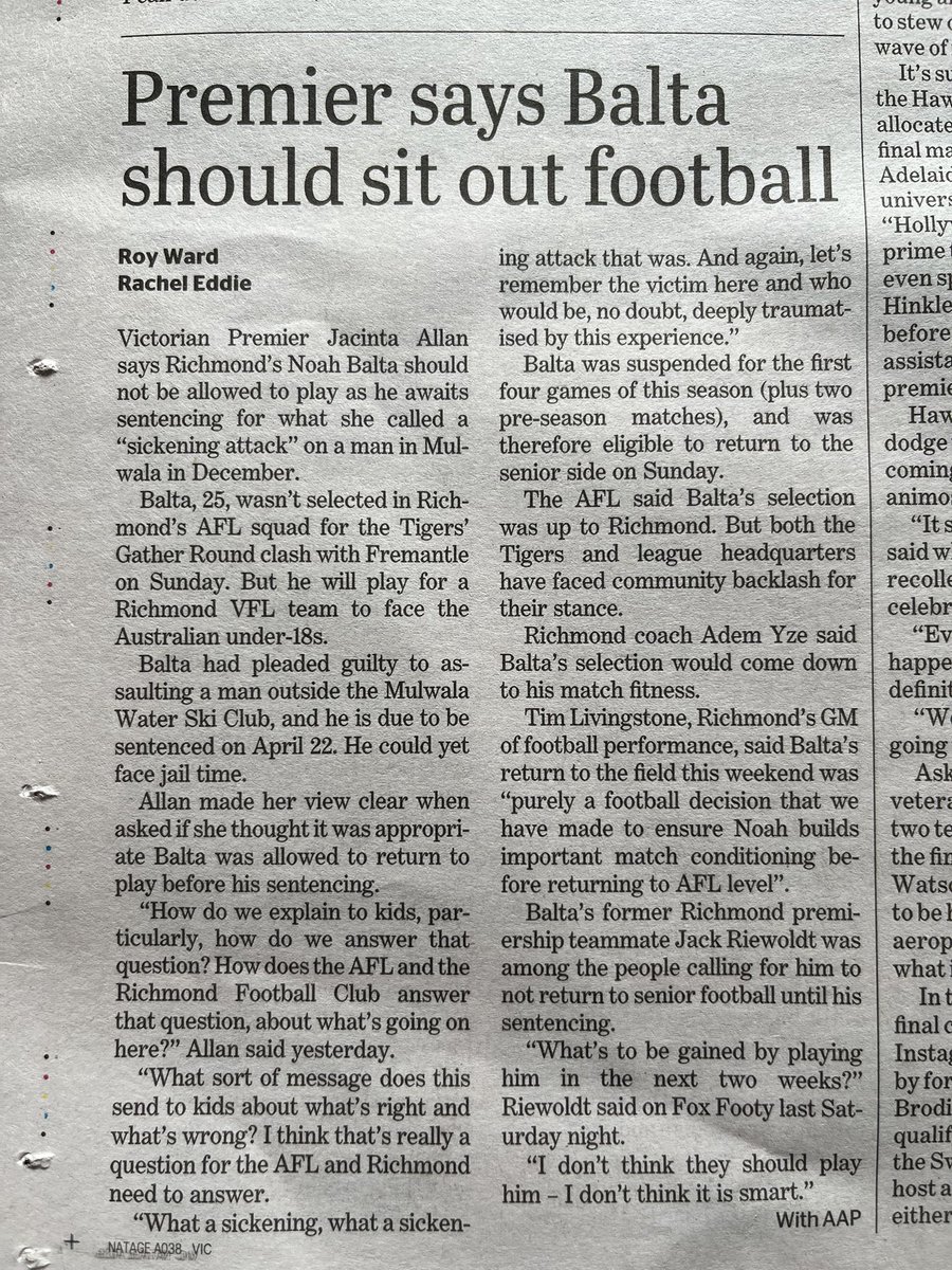 “What sort of message does this send to kids about what’s right and wrong?” The absolute hide of <a href="/JacintaAllanMP/">Jacinta Allan</a> wading in on Noah Balta when her message to kids is to go ahead, invade homes and steal cars and enjoy bail. #vicbail <a href="/tonytardio/">Tony Tardio</a> <a href="/PoliBard/">PoliBard</a> <a href="/Natasha57932694/">Natasha Cook</a>