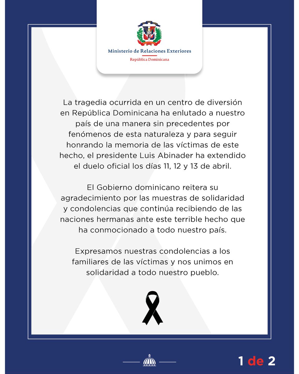 Cancillería de República Dominicana tweet media