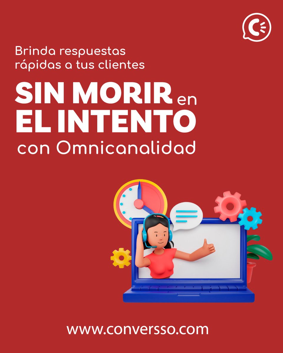 conversso's tweet photo. Con #omnicanalidad, brinda respuestas rápidas SIN MORIR en el intento.
Responde a tus clientes desde distintos canales de comunicación como:

📞 Telefonía.
📱WhatsApp.
🧑‍💻Facebook.
📧 Correo electrónico.
💬 Chat en vivo.
¡Todo desde una misma pantalla! 🧑‍💻 https://t.co/Vht0zUNjy6