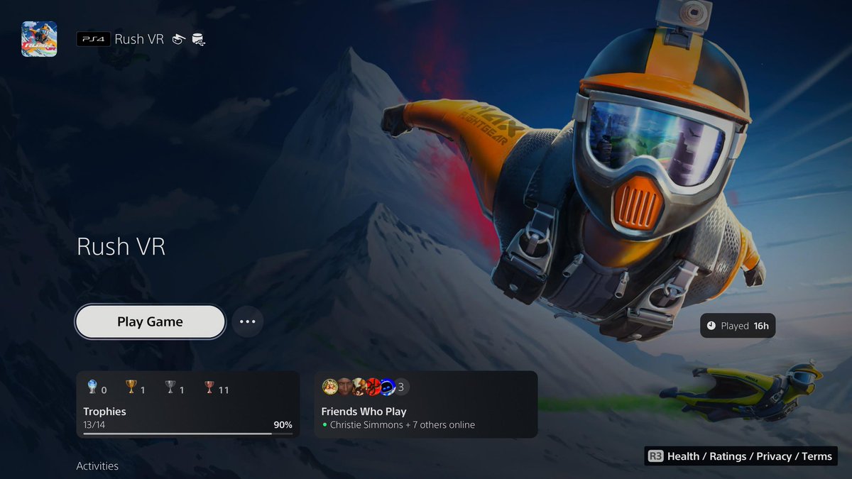 TheFennerPSVR's tweet photo. Decided to go back and revisit a #PSVR game that I loved while my #PSVR2 sense controllers charged, and boy, Is Rush a hidden gem! I finally finished 2 of the last maps in the DLC to Gold all races in the campaign! I love this game and I am 1 trophy away from the 100% 🏆
#RUSHVR https://t.co/piHM0JCvaZ