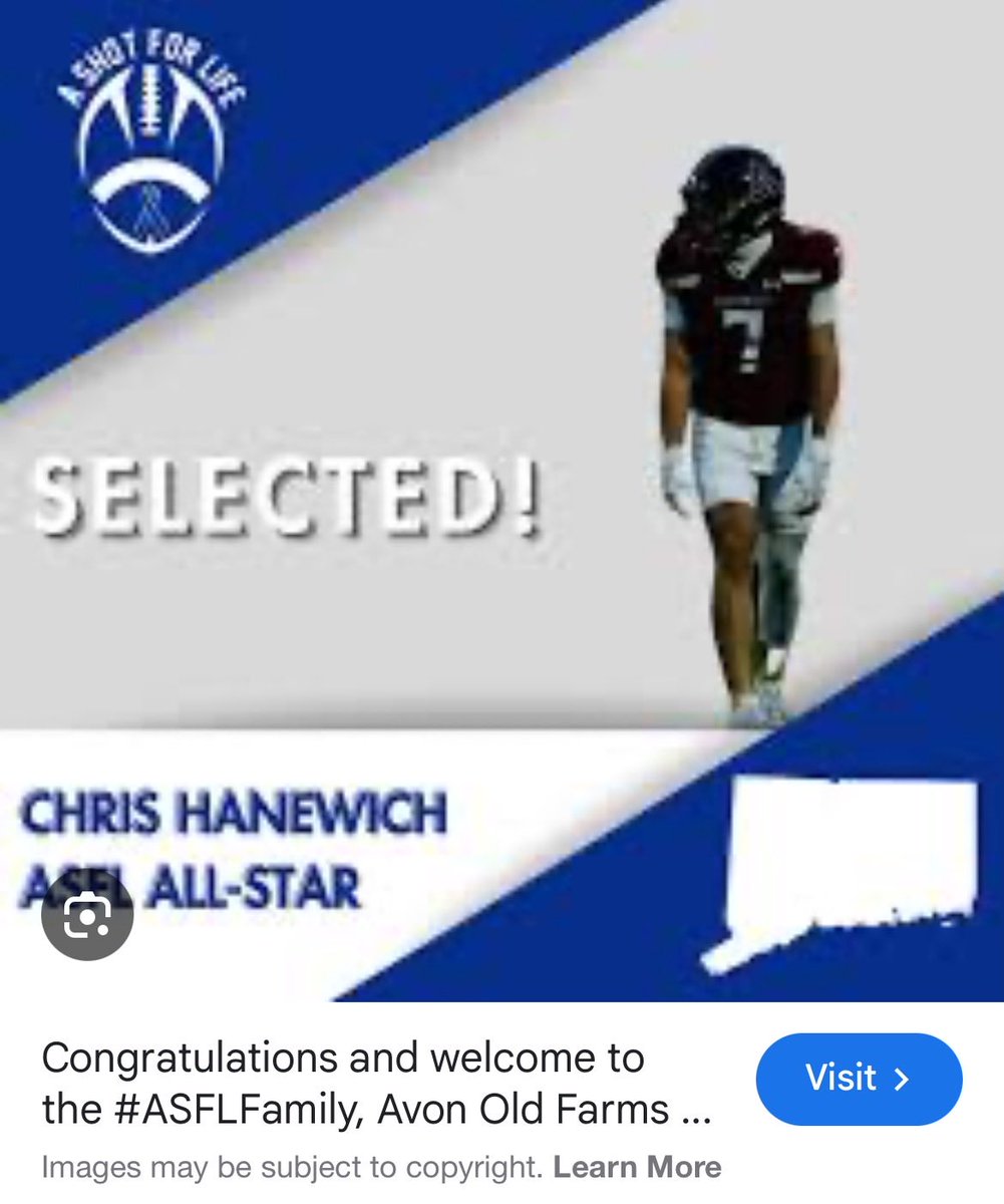 Christopher Hanewich (@hanewich_c) on Twitter photo Congratulations Chris on being named a Connecticut ASFL All Star playing for 
Avon Old Farms  🏈 🦫 Congratulations Chris on being named a Connecticut ASFL All Star playing for 
Avon Old Farms  🏈 🦫