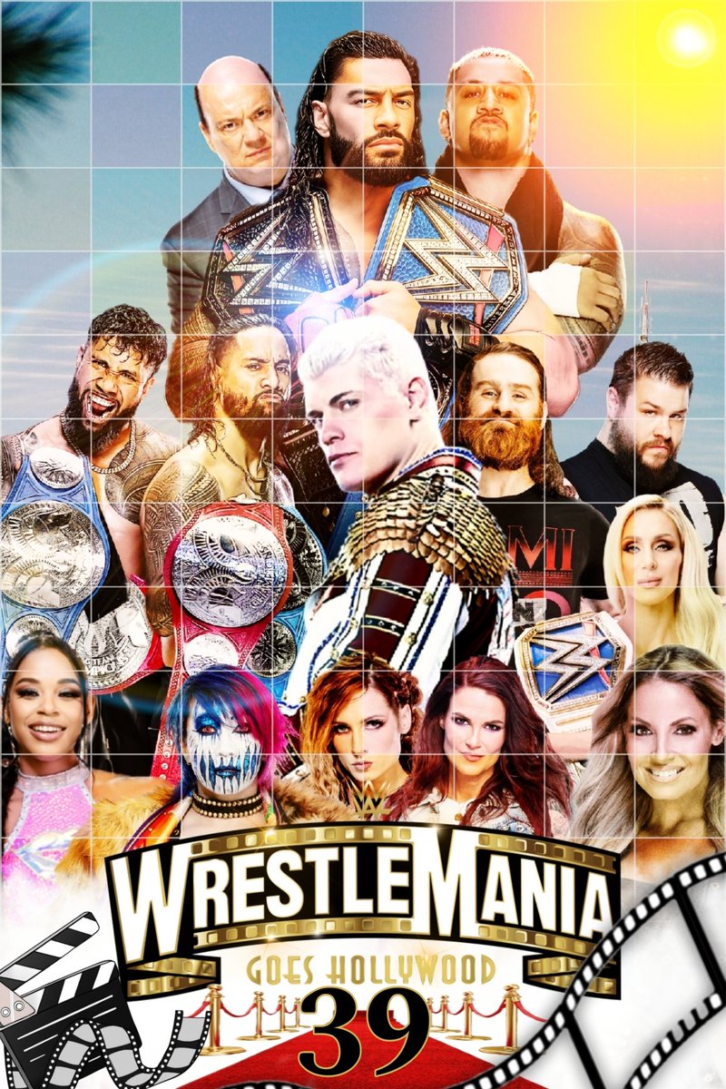 oppilaaOE's tweet photo. Click for the full picture.
Here is my #Wrestlemania39 poster design.
#WWE #WWERawโฏโฏโฏ #WWENXTโฏโฏโฏ #WWE2K25 #WWELFG #WWERoadblock #WWERawonNetflix #WWEEvolve #prowrestling #wrestling @WWERomanReigns @CodyRhodes @BiancaBelairWWE & more
@1983Tjf @Matta2469 @WrestlingDazeYT https://t.co/0jFgWIYkyK