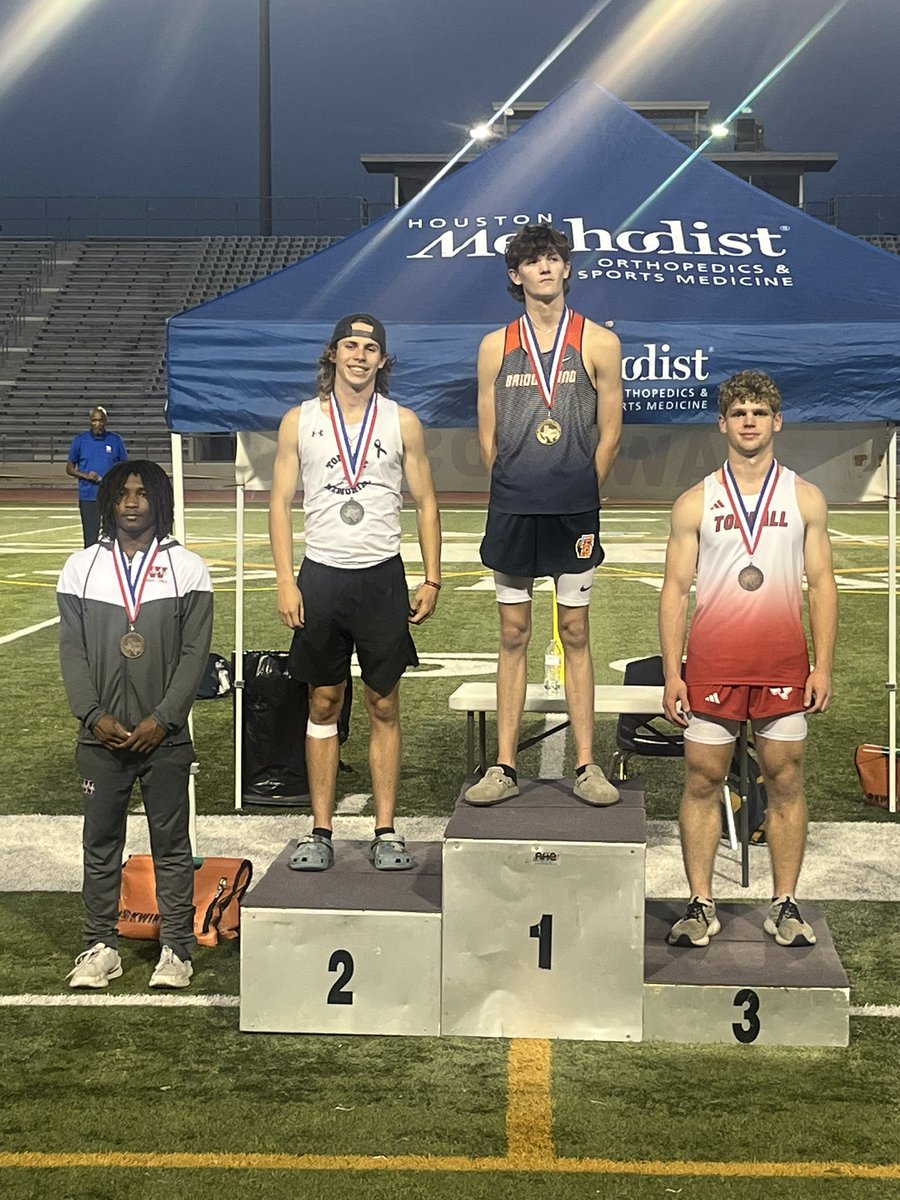 SURVIVE AND ADVANCE! Congratulations to 2-time Regional Qualifier Ben Prince for advancing in the Pole Vault after a PR of 14’ 9”! #TomballFAST