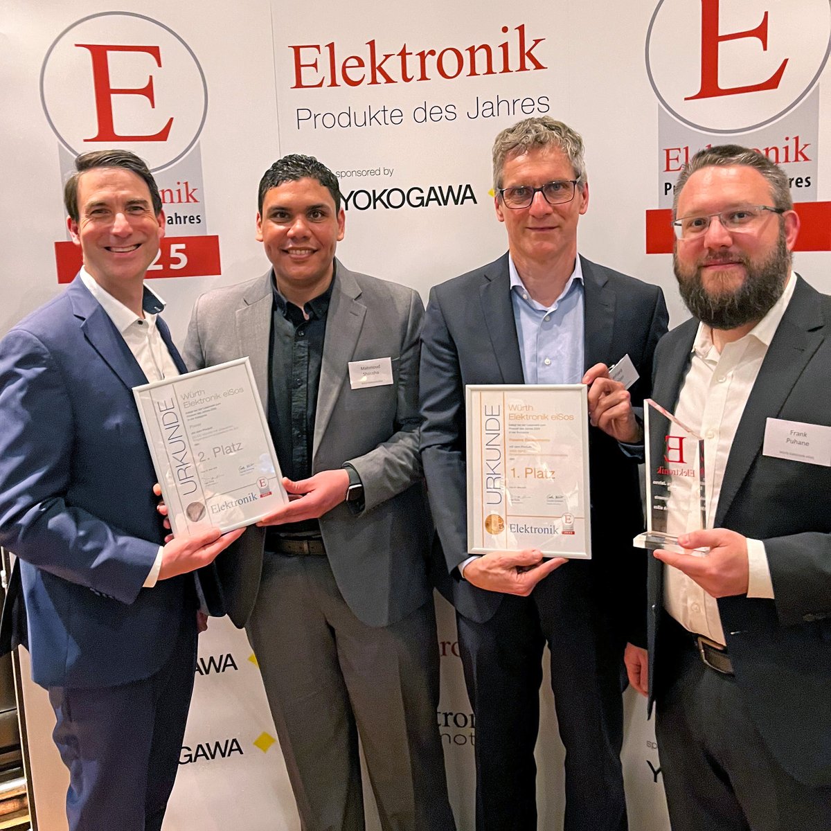 we_online's tweet photo. Gold and Silver for Wรผrth Elektronik: Products of the Year 2025 ๐ We are delighted that two of our products were able to secure one of the top places in the Elektronik Reader's Choice โProducts of the Year 2025โ ๐
#creatingtogether #WE_eiSos #ProduktedesJahres https://t.co/noKoxampJ0