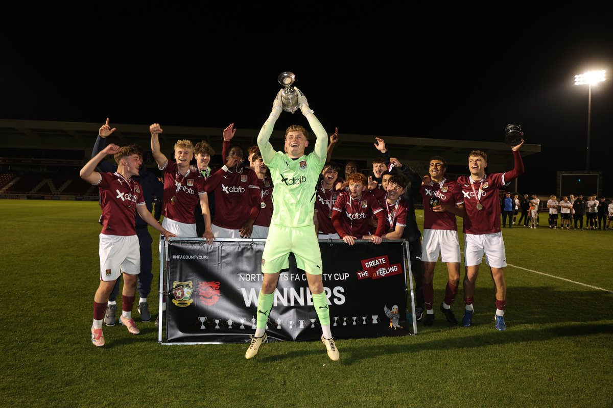 Northampton Town (@ntfc) on Twitter photo ๐๐ Two <a href="/NorthantsFA/">Northamptonshire FA</a> trophies for the <a href="/NTFC_Academy/">Northampton Town Academy</a> youth team this week
#ShoeArmy ๐ ๐๐ Two <a href="/NorthantsFA/">Northamptonshire FA</a> trophies for the <a href="/NTFC_Academy/">Northampton Town Academy</a> youth team this week
#ShoeArmy ๐