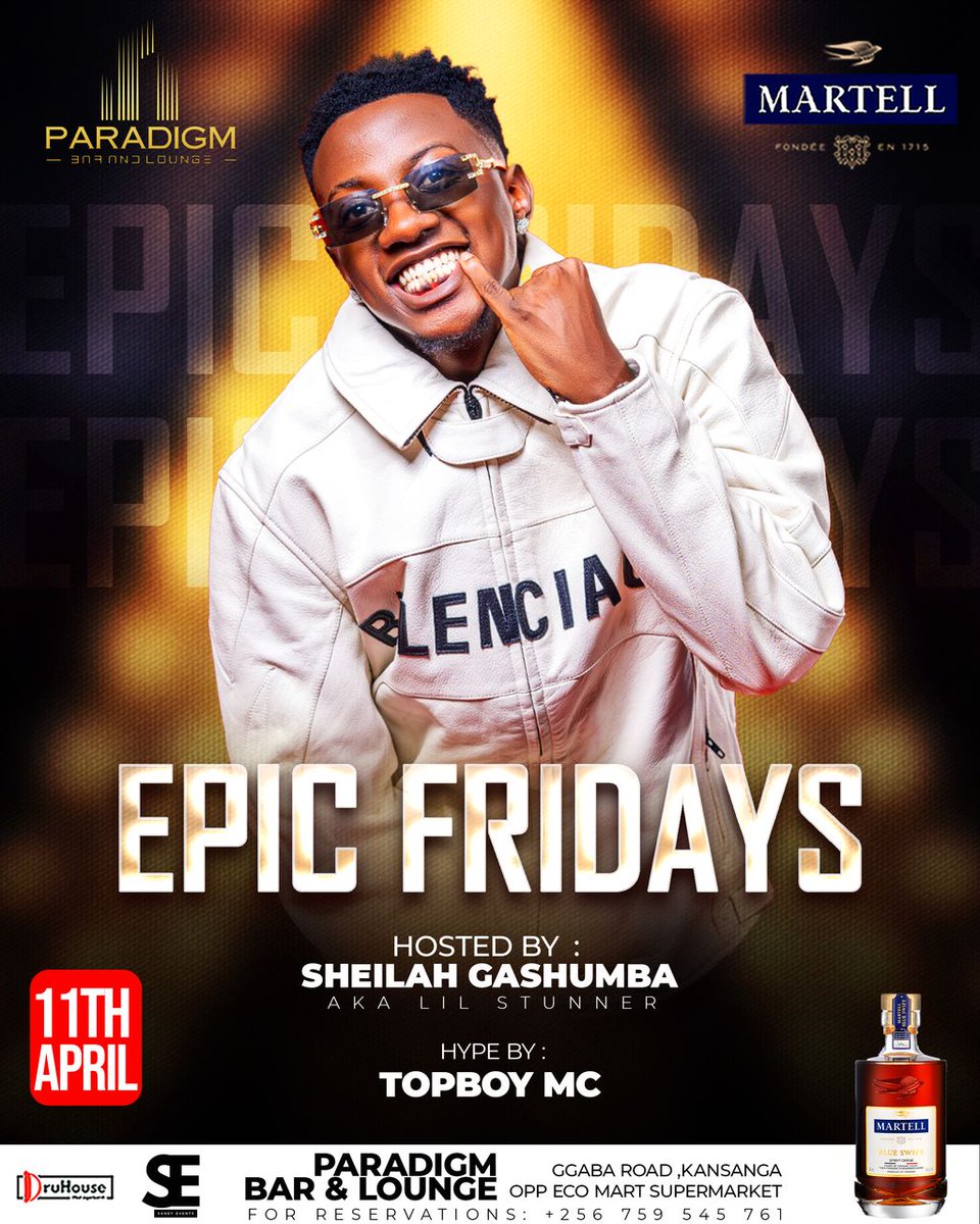 HajjaraNabbanja's tweet image. Are you ready to be taken to greater heights with the most thrilling music today. 

@SheilahGashumba is hosting @deejaypuis  today at @Paradigmkla for the #ParadigmEpicfridays 

#SheilahGashumba