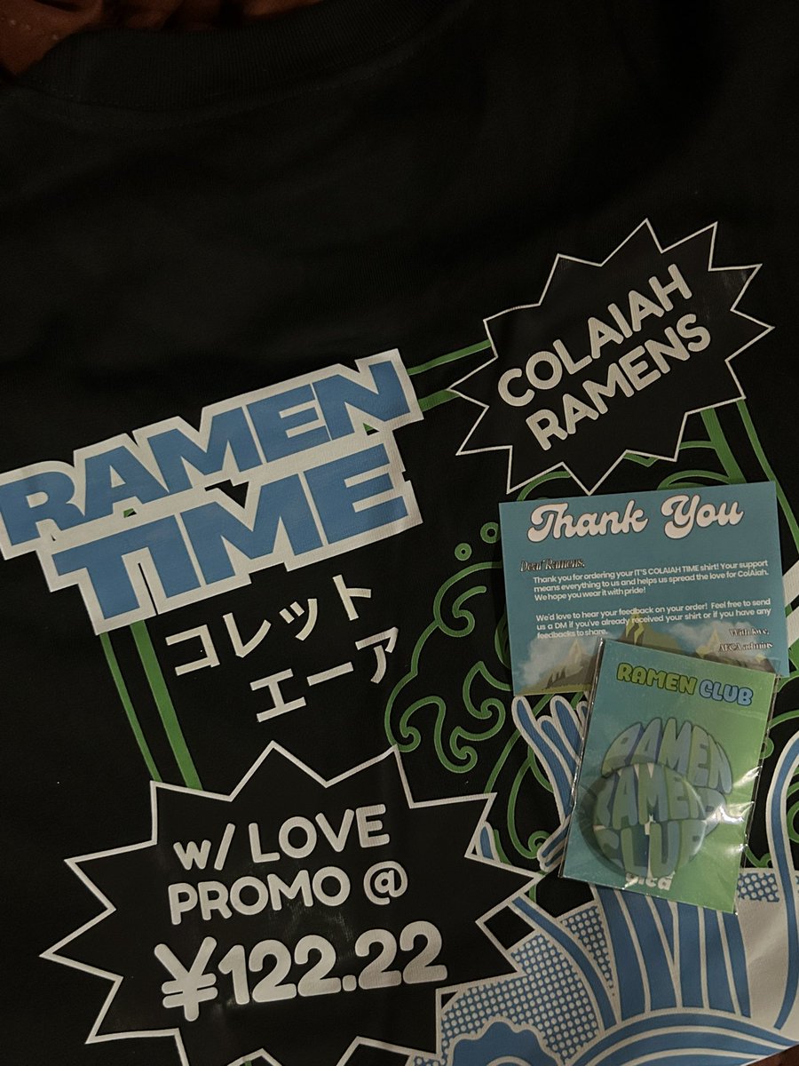 lyssmrmlmbn's tweet photo. @BiniGwenOFC @BiniAiahOFC @BiniStaceyOFC @BiniMikhaOFC @BiniSheenaOFC @BiniJhoannaOFC @BiniMaloiOFC @BiniColetOFC Ramen Shirt from @_allforcolaiah 🤍

#RamenTimeMerch https://t.co/6FSxYfkDKi