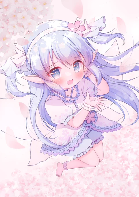 舞い散る桜と 