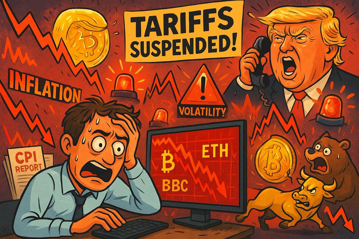 Insidypto's tweet photo. 🔥 New Market Breakdown 🔥
Volatility is back: CPI at 2.4% but markets still dumping.
Gold hits new ATH 🟡, indices + crypto in trouble.
Trump's tariff chaos adds fuel to the fire.
What’s next for #Bitcoin ?
📉 Full analysis on Telegram 👇
https://t.co/ZaAcQB611t
#BTC #Crypto #CPI #Trump #Macro #Trading #Altcoins #MarketUpdate