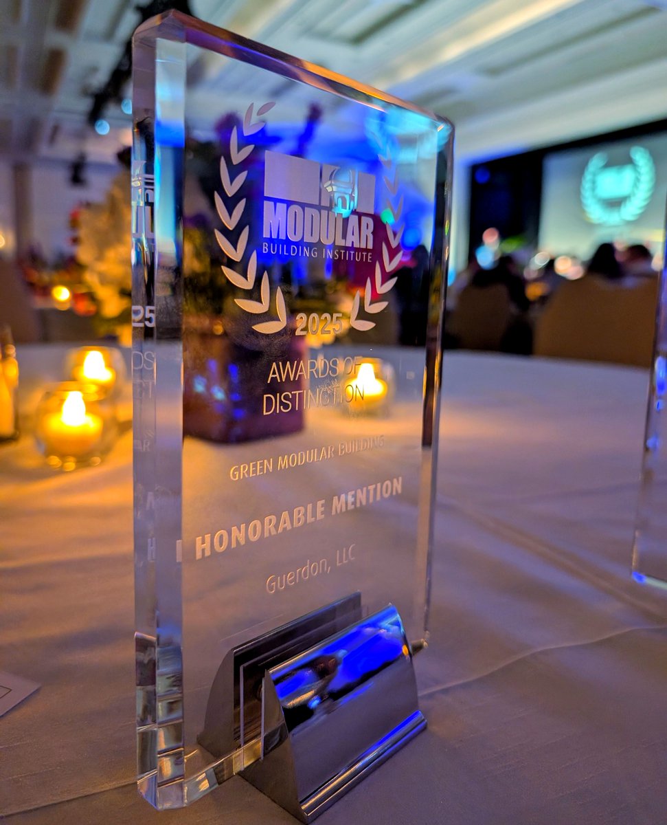 GuerdonModular's tweet image. We wrapped up World of Modular on a high note — bringing home some hardware for the Eastmoor Heights faculty housing in Daly City, CA!
This award is just a small representation of the hard work our team in Boise puts in every day to deliver the best.
#WOM25 #ModularConstruction
