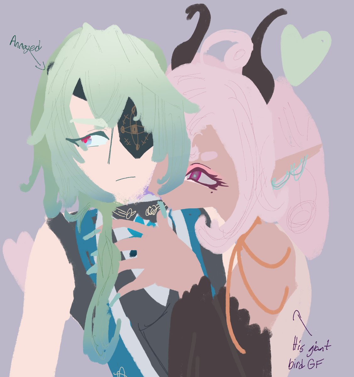 Day 8 - HSR yume (Anaxa x OC)