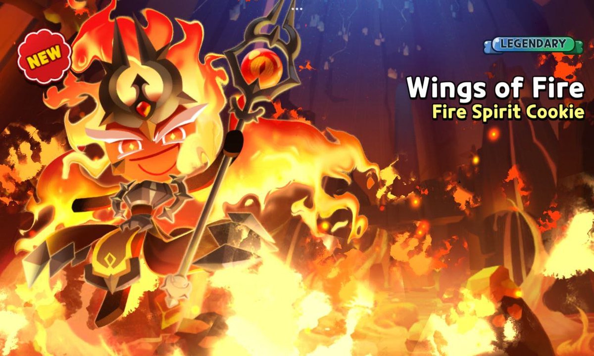 Redwalker234's tweet image. #cookierunkingdom I got Fire spirits legendary skin from first try!!!