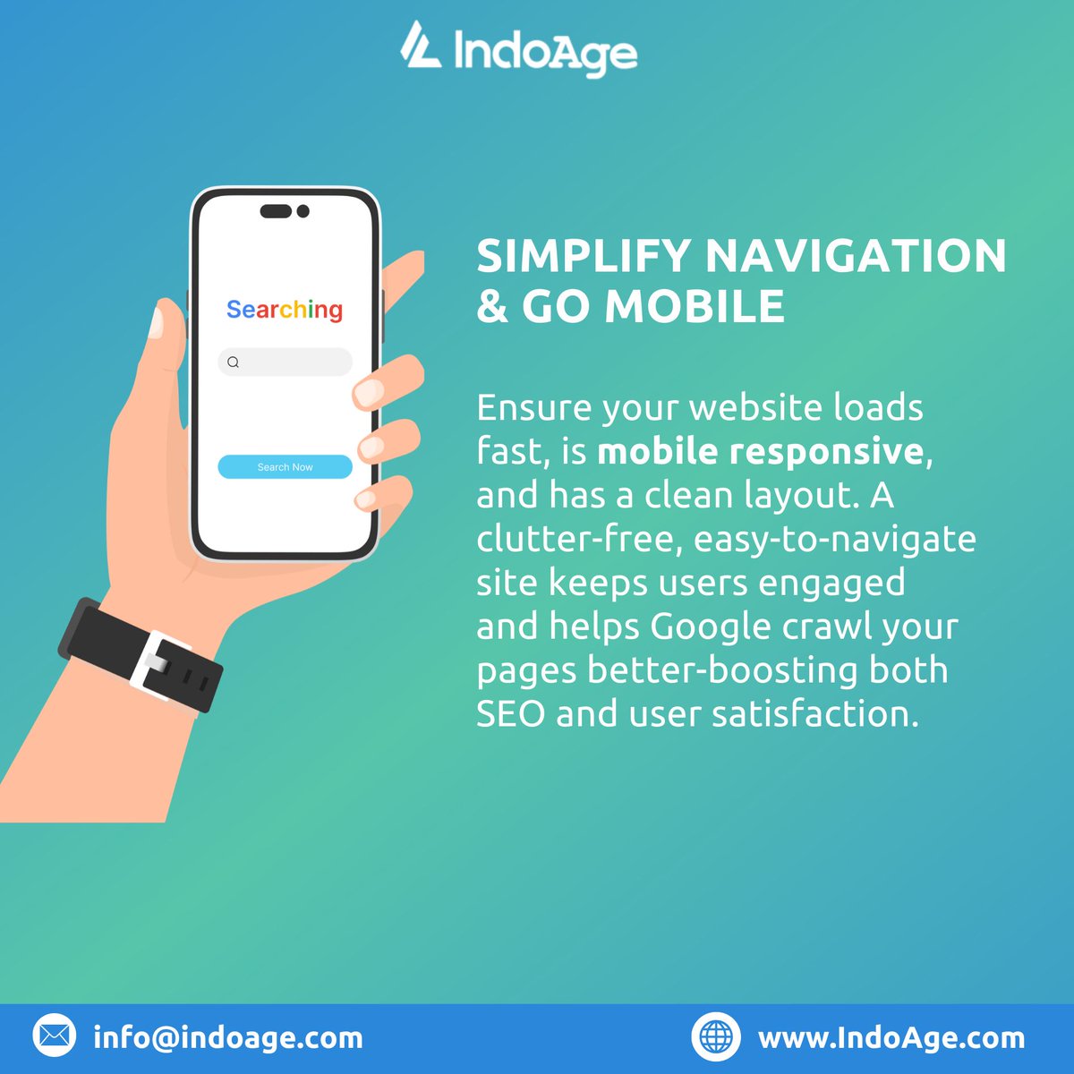 IndoAge's tweet image. Boost your website’s performance with these 3 smart SEO and conversion strategies. Simple, effective, essential.
.
.
#SEO #WebOptimization #DigitalMarketing #Conversions #IndoAge