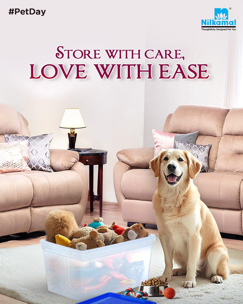 From treats to toys, store it all with love! 🐾 Happy National Pet Day!

Explore our “Utility collection”. 
Visit our website - link in the bio.

#Nilkamal #furniture #NilkamalFurniture #NilkamalLimited