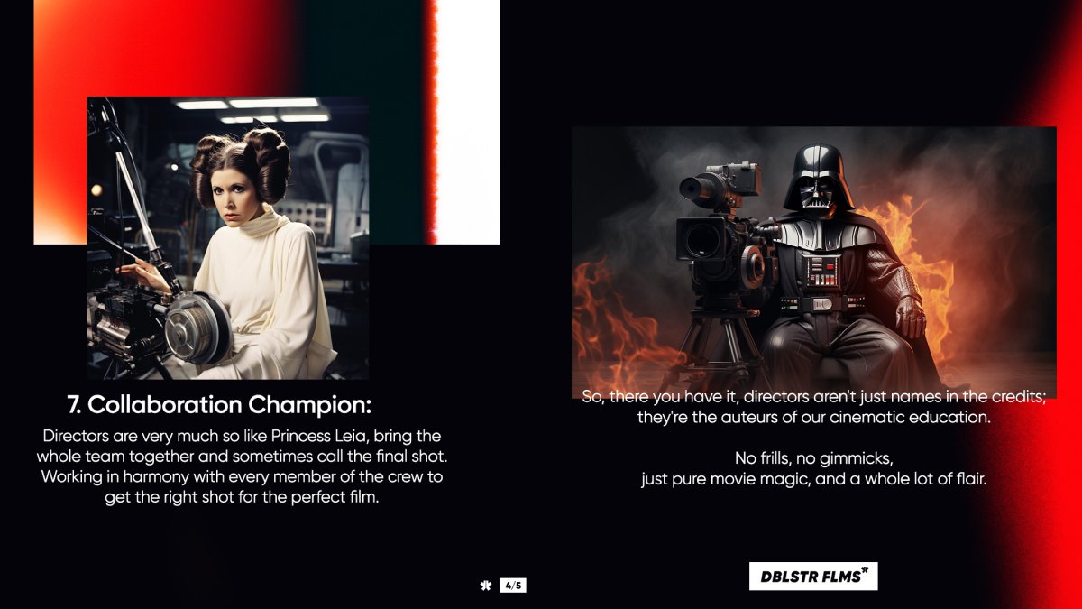 Ever wondered what the actual **** a director does? Is it witchcraft? A title? Waving their hands around? Well, let's break it down with a step-by-step guide where we run down the reel truth in 7 relatable points.

📽️A special presentation from DBLSTR FLMS