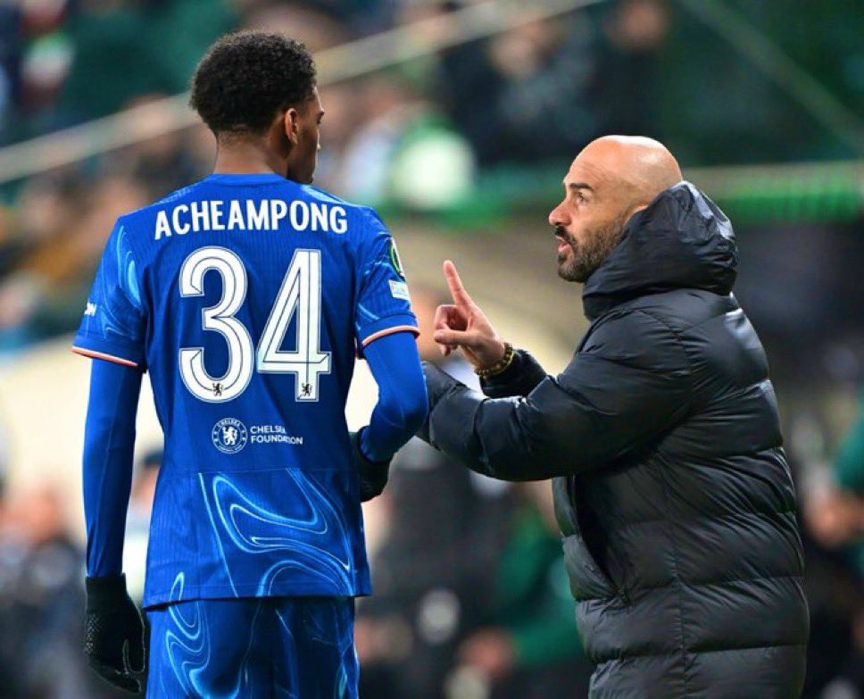 AChelsea4ever's tweet photo. @FabrizioRomano Josh Acheampong vs Legia Warsaw :
97% pass accuracy
2 chances created
2/2 dribbles completed
2 blocks
2 interceptions
2 recoveries
5/9 duels won
#MadeInCobham https://t.co/2hCZtuEvdT