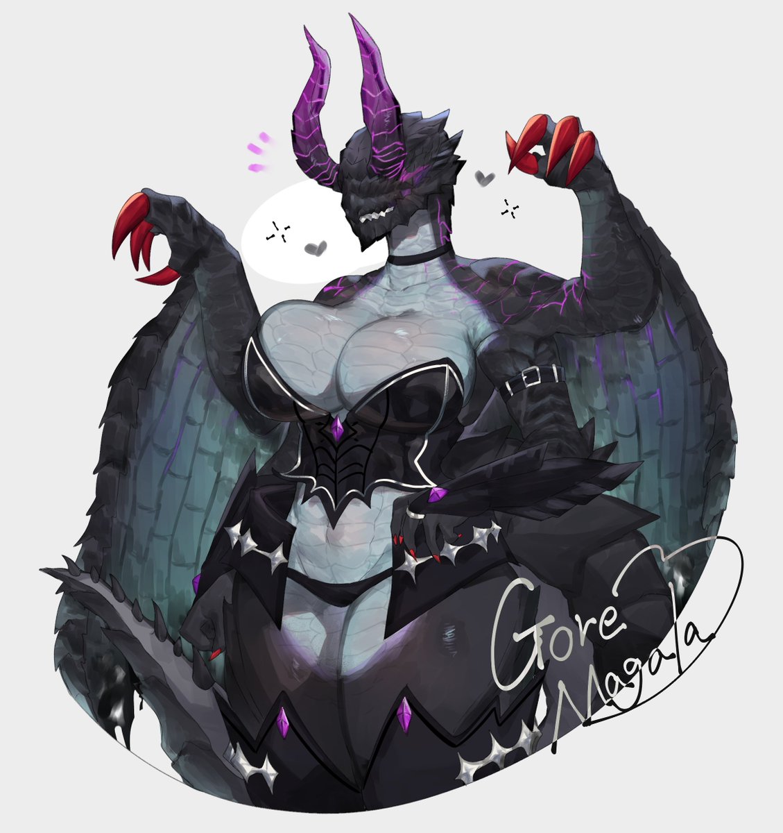 toge77789's tweet photo. Gore Magala🖤💜🩵 https://t.co/yKUe2FoG1J